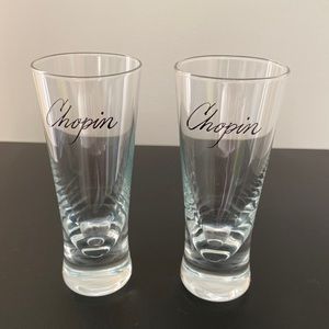 Chopin Vodka Double Shot Glasses - set of 2